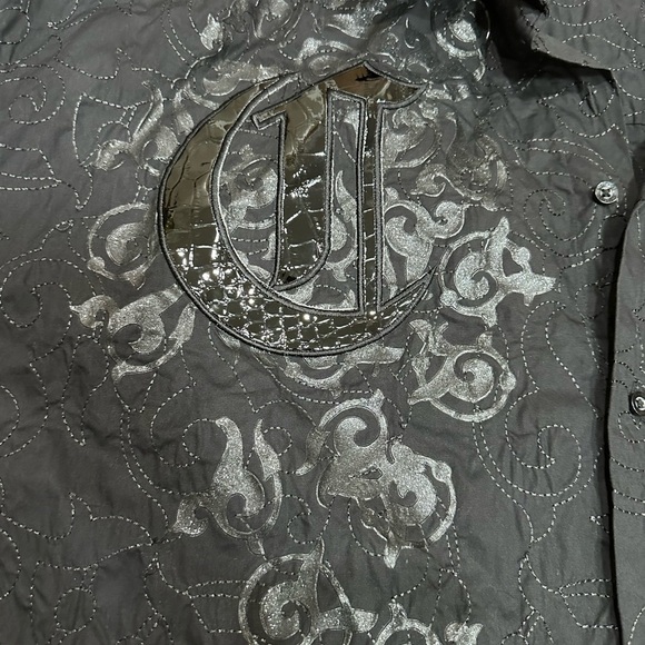 COOGI Mens Long Sleeve Black Dress Shirt - 5XL - Picture 2 of 8